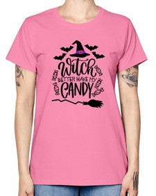 witch better have my candy 17# - witch -  Missy T-Shirt