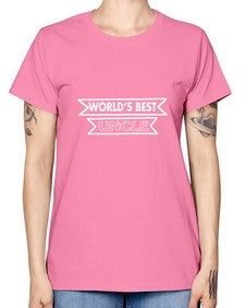 worlds best uncle 698# - uncle -  Missy T-Shirt