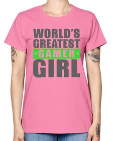 worlds greatest gamer girl 166# - video games -  Missy T-Shirt