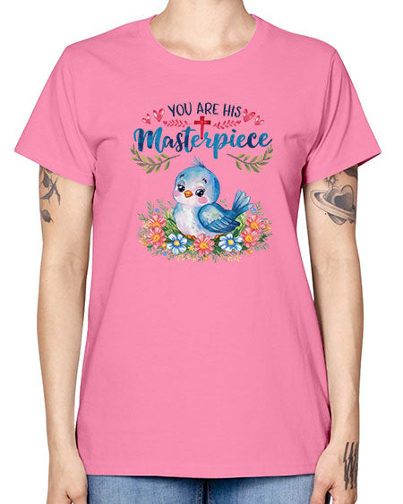 you are his masterpiece 85# - birds -  Missy T-Shirt