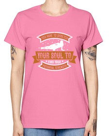 you have to stretch your soul to find your potential strength  654# - yoga -  Missy T-Shirt