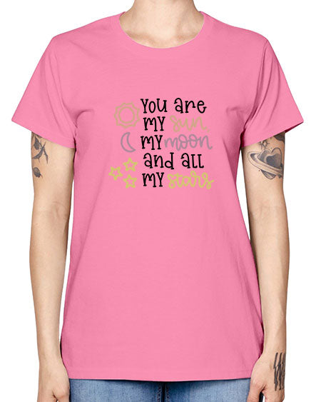youaremysunmymoonandallmystars 1# - moon -  Missy T-Shirt