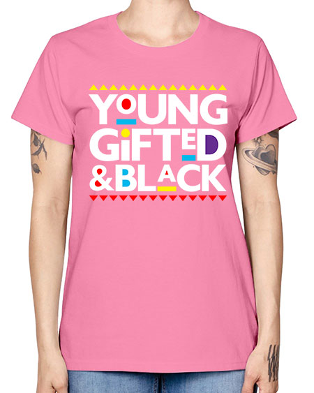 young gifted and black 2# - black words and phrases -  Missy T-Shirt