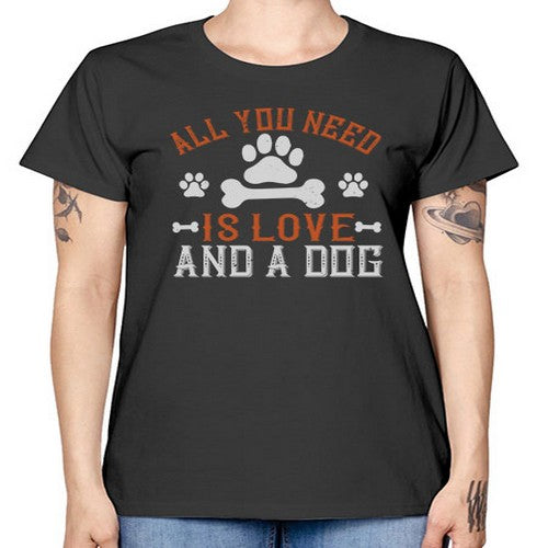 All You Need Is Love And A Dog Style 177# - dogs -  Missy T-Shirt