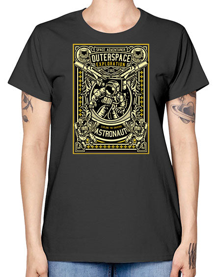 Astronaut Outerspace Exploration 36# - space -  Missy T-Shirt