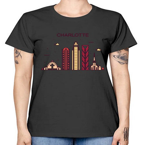 CharlotteNC 560# - cities -  Missy T-Shirt
