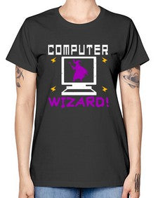 Computer wizard 52# - computer -  Missy T-Shirt