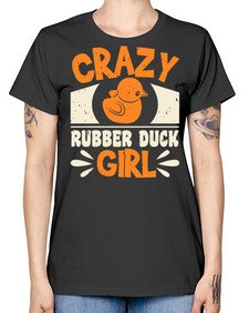 Crazy Rubber Duck Girl Style 4# - ducks -  Missy T-Shirt
