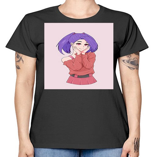 Cute girl with cute pose 138# - anime -  Missy T-Shirt
