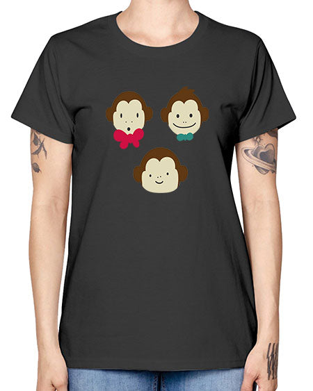Cute_little_monkeys_5425 - monkey -  Missy T-Shirt