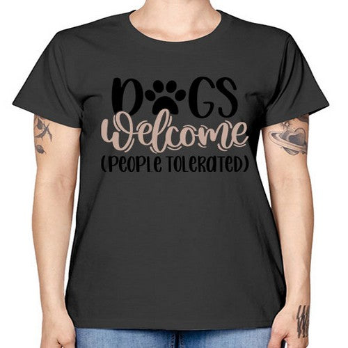 Dogs Welcome Style 21# - dogs -  Missy T-Shirt