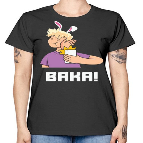 Funny Anime Baka Rabbit Slap Anime 228# - anime -  Missy T-Shirt