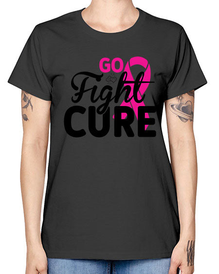 Go Fight Cure 23# - breast cancer -  Missy T-Shirt
