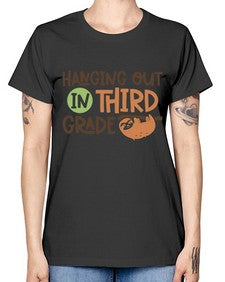 Hanging Out in Third 236# - third grade -  Missy T-Shirt