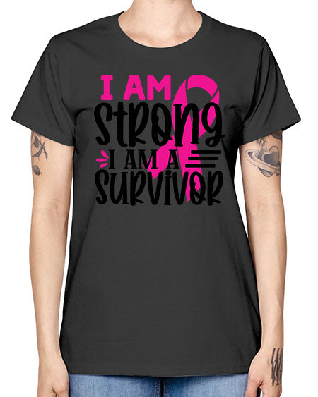 I Am Strong I Am a Survivor 19# - breast cancer -  Missy T-Shirt