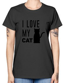 I Love My Cat Style 57# - cats -  Missy T-Shirt
