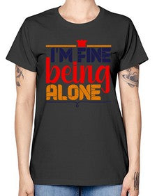 Im fine being alone 118# - chess -  Missy T-Shirt
