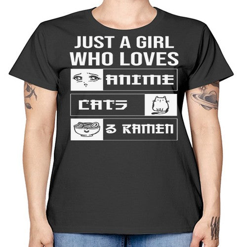 Just A Girl Who Loves 263# - anime -  Missy T-Shirt