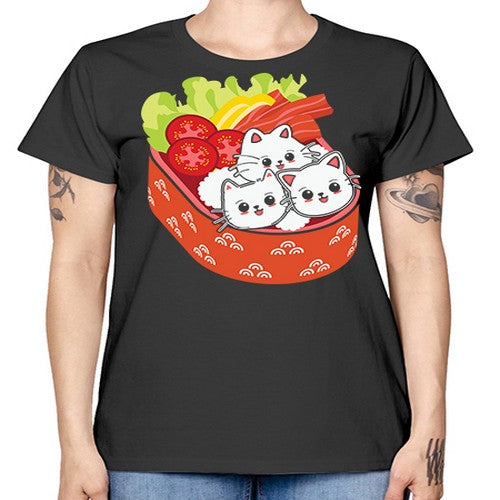 Kawaii Cat Boxed Lunch Anime Anime 266# - anime -  Missy T-Shirt