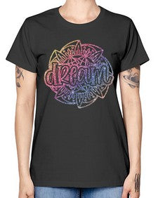 Mandala Dream Rainbow Glitter 760# - mandala -  Missy T-Shirt