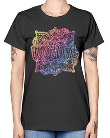 Mandala Wisdom Rainbow Glitter 764# - mandala -  Missy T-Shirt