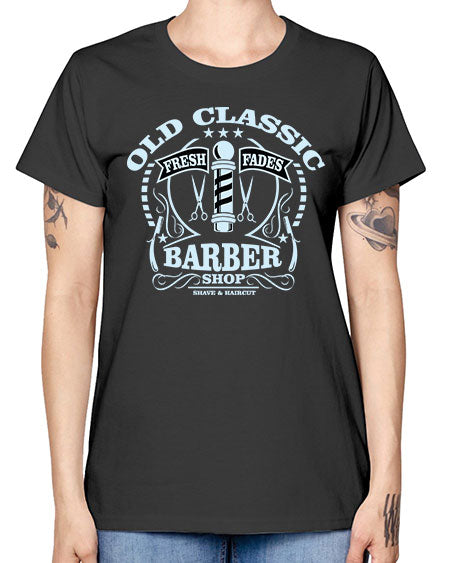 Old Classic Barber1285# - barber -  Missy T-Shirt