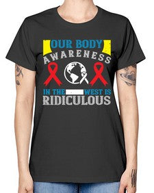 Our body awareness in the West is ridiculous Style 33# - Self awareness -  Missy T-Shirt