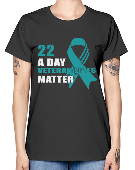 PTSD a Day Veteran 12# - PTSD -  Missy T-Shirt