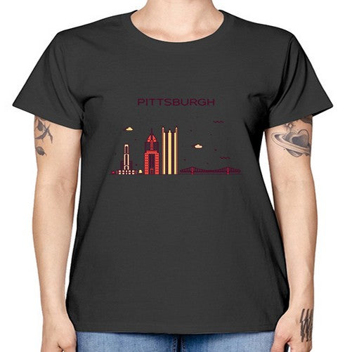 Pittsburgh 1626# - cities -  Missy T-Shirt