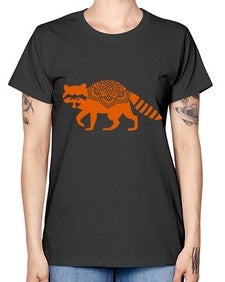 RacoonMandala 1010# - mandala -  Missy T-Shirt