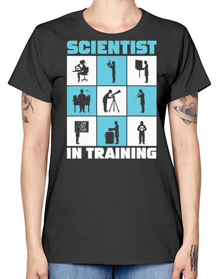 ScientistInTrainingScienceScientistSkinite Scientist Skinite 40# - general science -  Missy T-Shirt