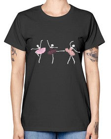 Skeleton ballerinas ballet halloween ballet 184# - ballet -  Missy T-Shirt