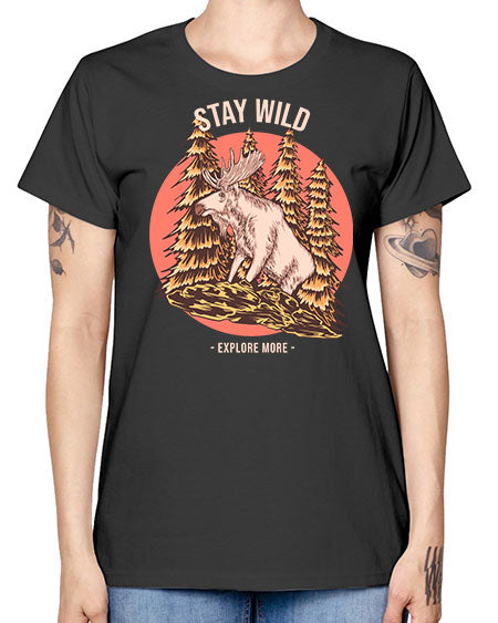 Stay Wild 16# - nature -  Missy T-Shirt