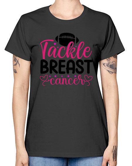 Tackle Breast Cancer 4# - breast cancer -  Missy T-Shirt