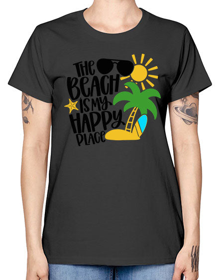 The Beach Is My Happy Place Style 12# - summer -  Missy T-Shirt