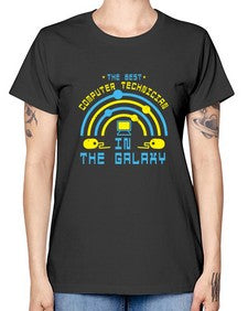 The best computer technician in the galaxy 13# - computer -  Missy T-Shirt