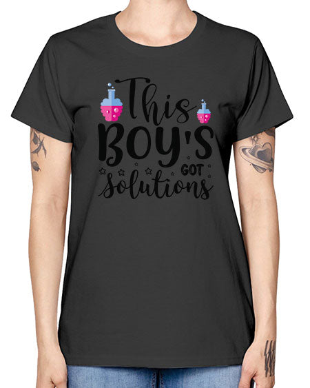 This Boy s Got Solutions 20# - general science -  Missy T-Shirt