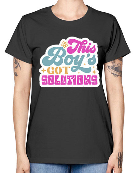 This boys got solutions 19# - general science -  Missy T-Shirt