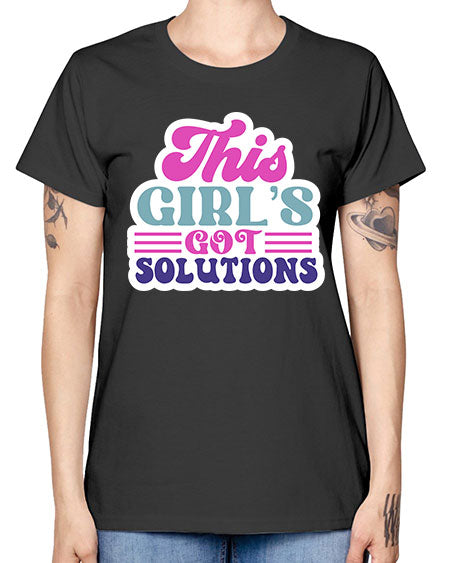 This girls got solutions 16# - general science -  Missy T-Shirt