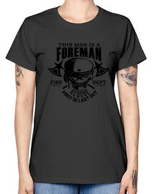 This man is 1166# - skull and bones -  Missy T-Shirt