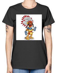 Thnksgvngindian 254# - cartoon general -  Missy T-Shirt