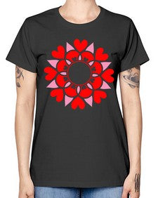 ValentineMandalaOPT 1194# - mandala -  Missy T-Shirt