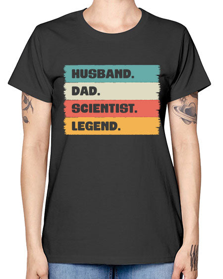 VintageHusbandDadScientistLegendScientistSkinite Scientist Skinite 14# - general science -  Missy T-Shirt
