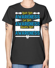 Walk with awareness Eat with awareness Breathe with awareness Style 9# - Self awareness -  Missy T-Shirt