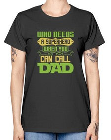 Who needs 266# - cartoon super hero -  Missy T-Shirt