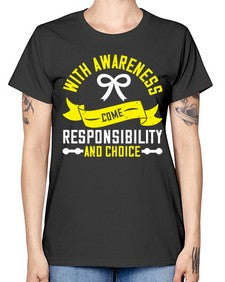 With awareness come responsibility and choice Style 5# - Self awareness -  Missy T-Shirt