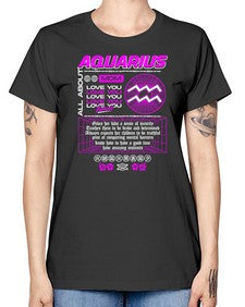 aquarius 86# - aquarius -  Missy T-Shirt