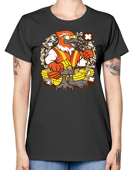 bird mechanic worker 21# - birds -  Missy T-Shirt