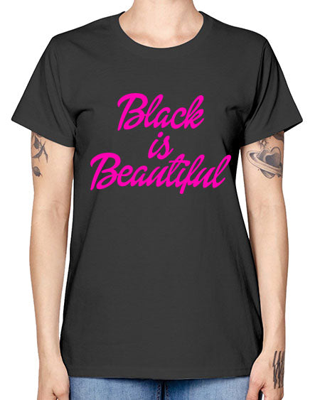 black is beautiful 200# - black words and phrases -  Missy T-Shirt