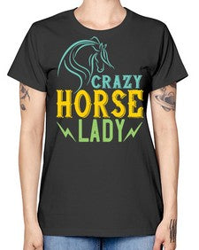 crazy horse lady Style 10# - horse -  Missy T-Shirt